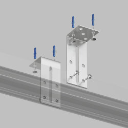 Уголок регулируемый для закладных профилей ( комплект 2 шт), Denkirs TR3045-AL