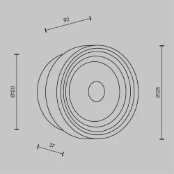 Настенный светильник (бра) Olo 2700-4000К 6Вт (Платина)