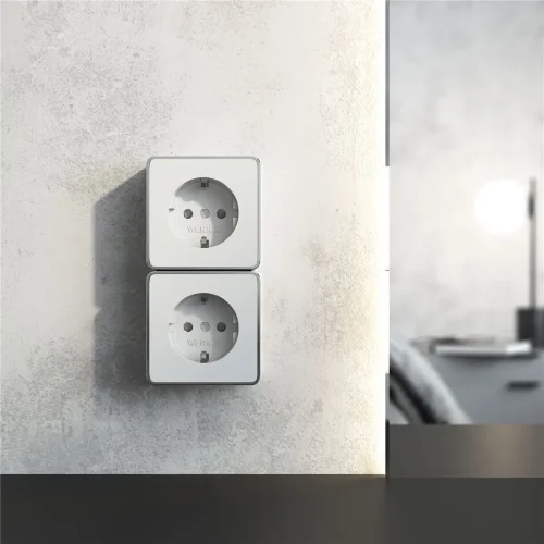 Розетка с заземлением Gallant белая W5071001 - фото 3