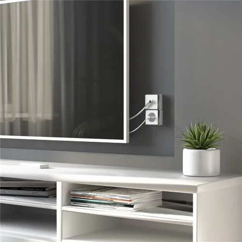 Розетка с заземлением Gallant белая W5071001 - фото 5