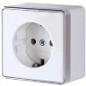 Розетка с заземлением Gallant белая W5071001 - фото
