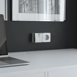 Розетка с заземлением Gallant белая W5071001