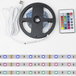 ULS-U12 3M-RGB-1.5M-USB-RC IP20 RUA02C24 Гибкая светодиодная лента на самоклеящейся основе, 3м, RGB, Пульт ДУ в-к, TM Uniel