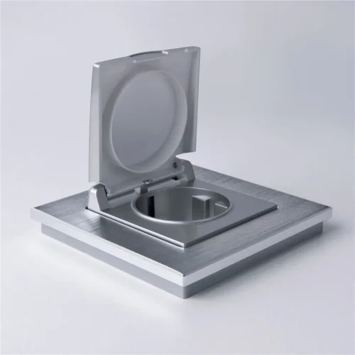 Рамка из металла на 1 пост Аluminium алюминий W0011706 - фото 2