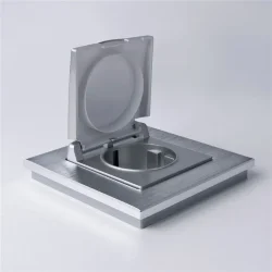 Рамка из металла на 1 пост Аluminium алюминий W0011706