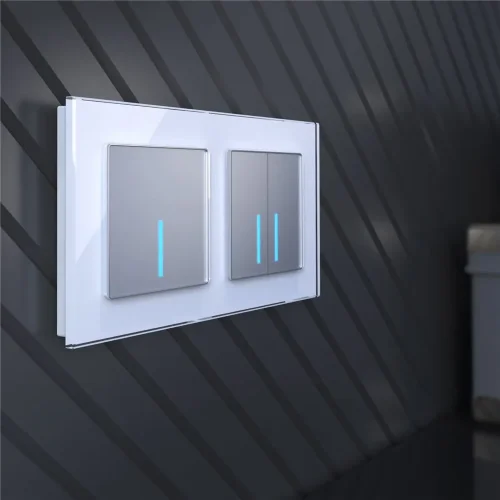 Умный сенсорный выключатель двухклавишный W4520606 - фото 7