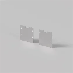 Комплект заглушек (для профиля 72×36) 2 шт., ALM-7236T-S-EC 642083 (Серебро)