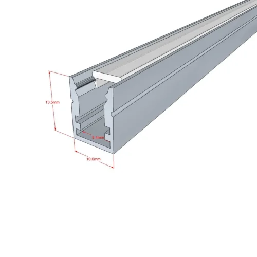 Алюминиевый профиль миниатюрный 315 (2000х10х13,5мм с рассеивателем) - фото II