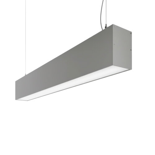 ULO-K10D 60W-5000K-L120-H IP40 SILVER Светильник линейный светодиодный подвесной, Белый свет 5000K, 5600Лм, Алюминий, Цвет серебро, TM Uniel - фото 1