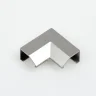 Соединитель угловой для 553 профиля (пластик, цвет-серебристый металлик) - фото I
