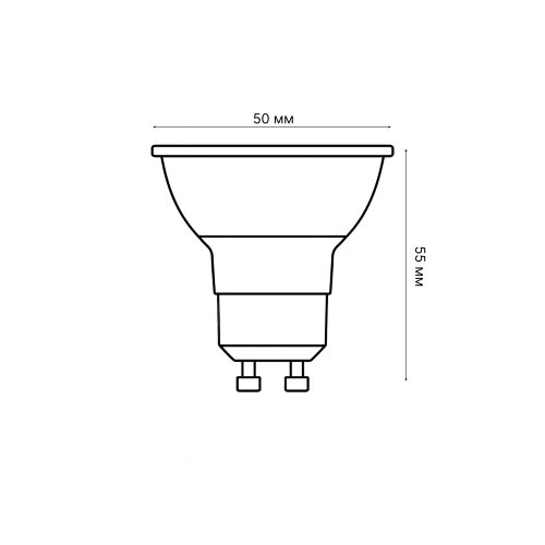 LED-JCDR-5W-4000K-GU10-FR-SLS Лампа светодиодная, Форма JCDR, матовая, Белый свет 4000K - фото 3