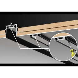 Низковольтный шинопровод для встраиваемого монтажа в ГКЛ, длина 2м (в коплекте заглушки-2шт- соедини «Novotech» 135199, серия: SMAL
