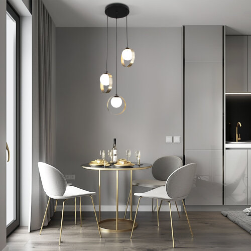 Подвесной светильник со стеклянными плафонами - Фото 4