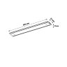 ULM-F45-2x6W-4500K IP20 SILVER Светильники светодиодные для мебели, набор из 2-х шт, Механический выключатель, 600x25x8мм, 2x500Lm - фото 12