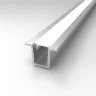 Алюминиевый профиль встраиваемый миниатюрный 771 (2000x13/7.6x9мм с рассеивателем, для лент до 5 мм) - фото I