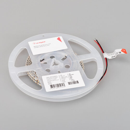 Светодиодная лента MICROLED-M182-4mm 24V Warm3500 (10 W/m, IP20, 2216, 5m) (Arlight, узкая) - фото 2