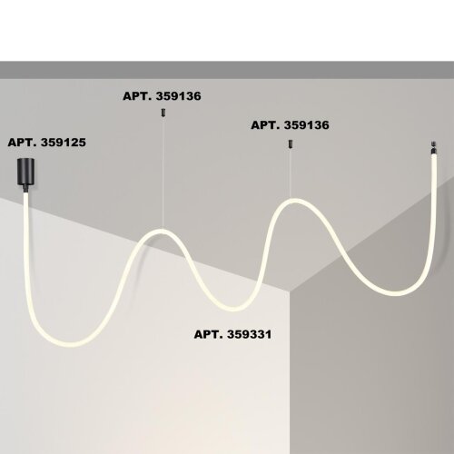 Светильник светодиодный "ГИБКИЙ НЕОН" «Novotech» 359331, серия: RAMO. Фото 2.