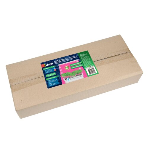 ULT-P34-10W-SPBR IP20 WHITE 12 Набор Минисад, светильник для растений светодиодный с подставкой, Спектр для рассады и досвечивания в период роста, 12 кашпо в-к, белые, TM Uniel - фото 7
