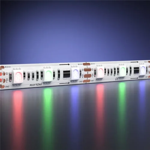 Светодиодная лента 12В 5050 14,4Вт/м 5м IP 65 Адресная (SPI) Цветная (RGB) 201243 (Белый) 201243 - фото