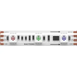 Светодиодная лента 12В 5050 14,4Вт/м 5м IP 65 Адресная (SPI) Цветная (RGB) 201243 (Белый) 201243