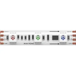 Светодиодная лента 12В 5050 14,4Вт/м 5м IP 65 Адресная (SPI) Цветная (RGB) 201243 (Белый) 201243