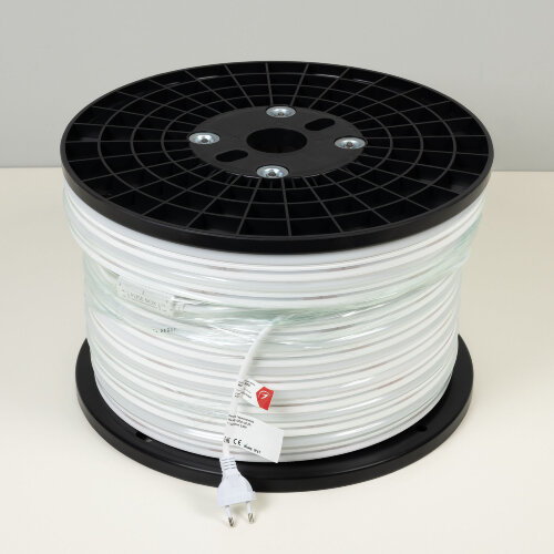 Светодиодная лента герметичная WAVE-SIDE-А120-12х25mm 230V Red (12 W/m, IP67, 50m, wire х2) (Arlight, Грибовидная форма) 051942 - фото 2