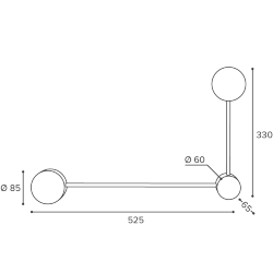 Светильник WOLTA WSL-GX53/13-R под лампу GX53 Черный MOLECULE