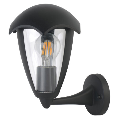 UUL-S80A 60W-E27 IP54 BLACK Светильник уличный, под лампу Е27, Архитектурный накладной, Корпус черный, TM Uniel - фото 1