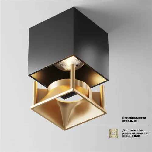 Потолочный светильник Альфа / Alfa LED 12 Вт 3000 К 24° (Черный) C065CL-L12B3K - фото 6
