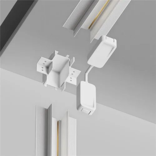 Коннектор угловой внутренний Radity встраиваемый белый (Белый) - фото 4