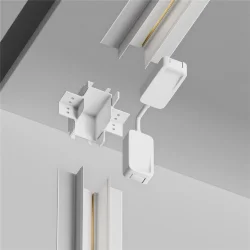 Коннектор угловой внутренний Radity встраиваемый белый (Белый)