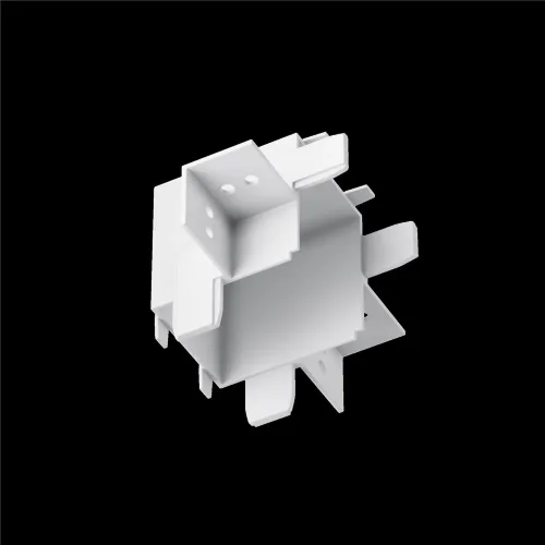 Коннектор угловой внутренний Radity встраиваемый белый (Белый) - фото 6