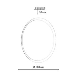 Настенно-потолочный светильник «Sonex» 7776/ELN, серия: JOLLY (накладной) - Переключатель цветовой температуры на драйвере