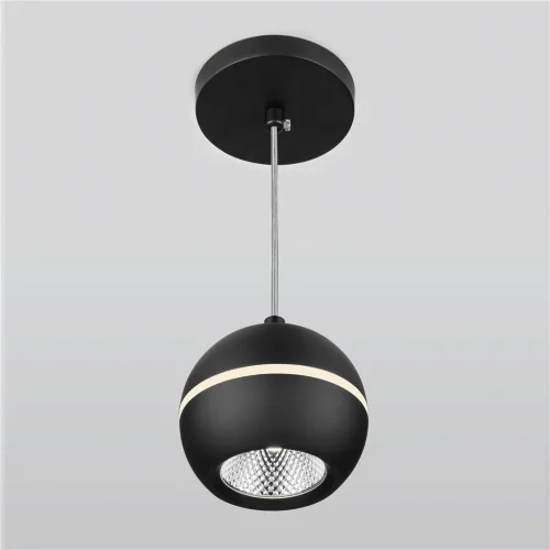 Подвесной светодиодный светильник DLS023 9W 4200K черный - фото 3