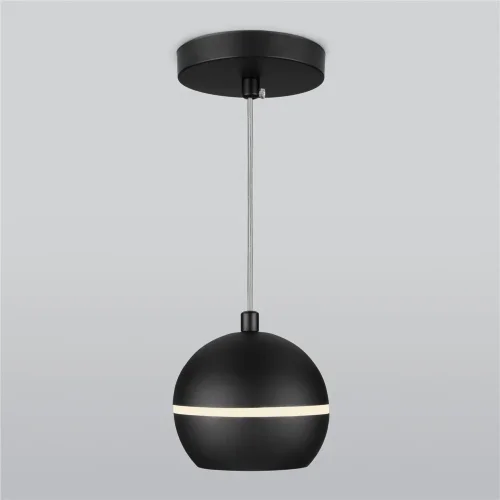 Подвесной светодиодный светильник DLS023 9W 4200K черный - фото 4