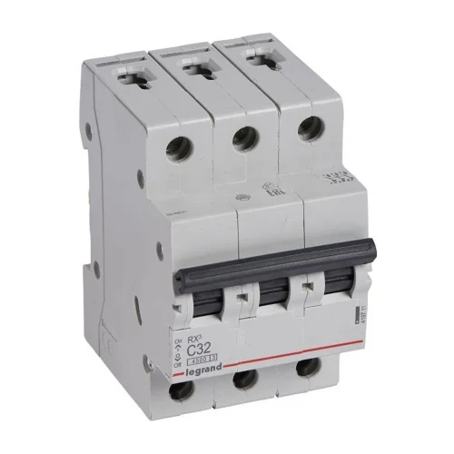 Выключатель автоматический модульный 3п C 32А 4.5кА RX3 ИЭК Leg 419711 - фото 3