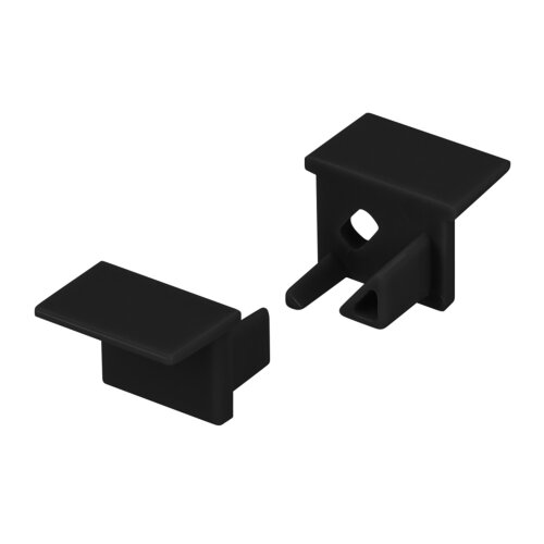 Комплект заглушек SL-BEVEL-H10-F14 BLACK  (Arlight, Пластик) - фото 1