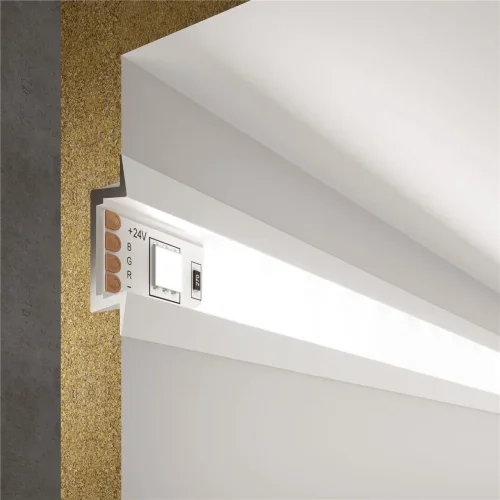 Встраиваемый алюминиевый профиль для светодиодной ленты LL-2-ALP007 - фото