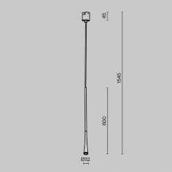 Трековый светильник Стан / Waist Elasity 3000К 7Вт 38° (Черный) TR168-1-7W3K-M-B