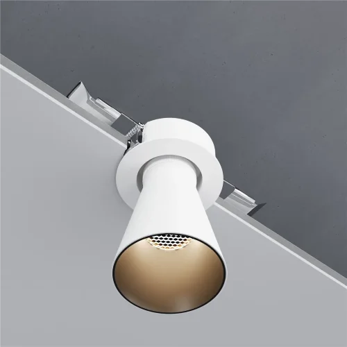 Светильник встраиваемый поворотный с антибликовой решеткой Bell 8W 3000K белый 25097/LED - фото 5