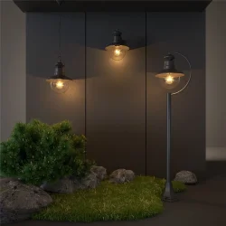 Уличный настенный светильник Talli D IP44 GL 3002D черный (038480)