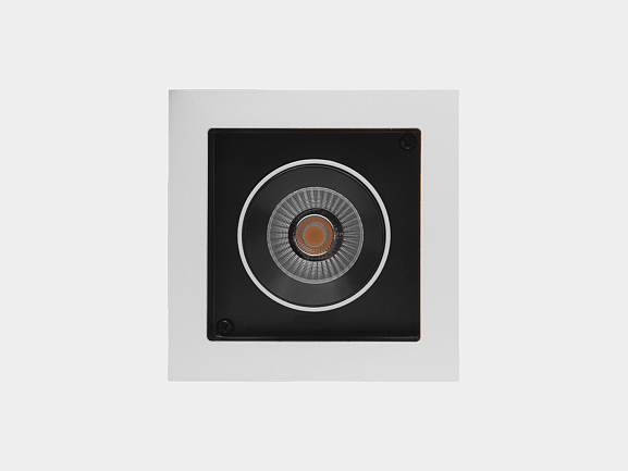 'Светильник светодиодный потолочный встраиваемый поворотно-выдвижной, серия SPL, Ч/Б, 12Вт, IP20, Теплый белый (3000К), SPL-SQ1-12-WW. Фото 2