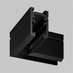 Коннектор угловой, накладной Levity (Черный)