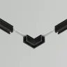 Коннектор угловой, накладной Levity (Черный) TRA184CL-11B - фото 4