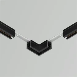 Коннектор угловой, накладной Levity (Черный) TRA184CL-11B