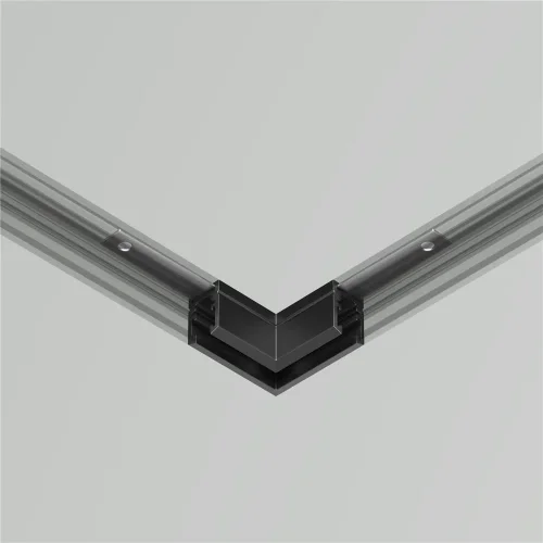 Коннектор угловой, накладной Levity (Черный) TRA184CL-11B - фото 5