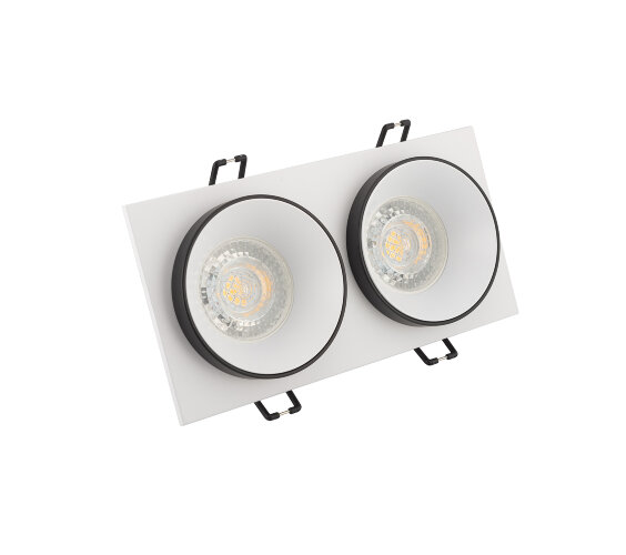 DK2422-BK Встраиваемый светильник, IP 20, 50 Вт, GU10, черный, алюминий.