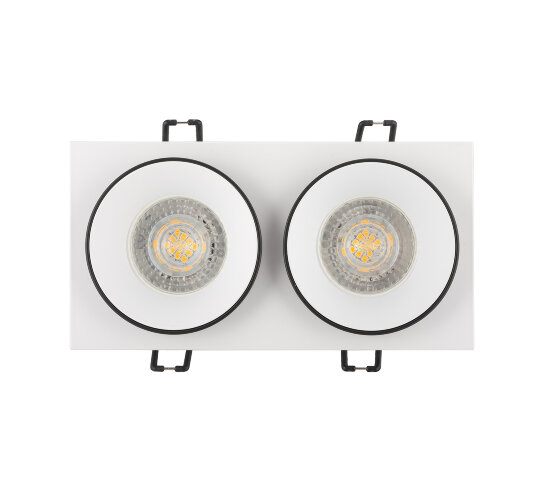 DK2422-BK Встраиваемый светильник, IP 20, 50 Вт, GU10, черный, алюминий. Фото 3