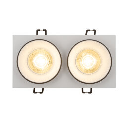 Встраиваемый светильник, IP 20, 50 Вт, GU10, черный, алюминий, Denkirs DK2422-BK