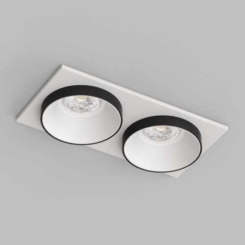 DK2422-BK Встраиваемый светильник, IP 20, 50 Вт, GU10, черный, алюминий. Фото 2